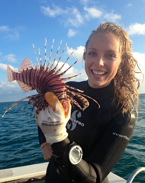 Kenning is passionate about the How-To’s of lionfish collecting, and encourages recreational divers to participate in lionfish capture events, such as derbies. 